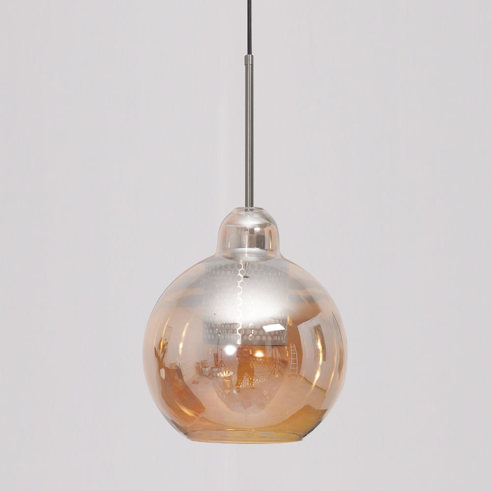 Glass Pendant Light Fixture - Modern Chiswick Design for Kitchen Island & Dining Room Lighting
