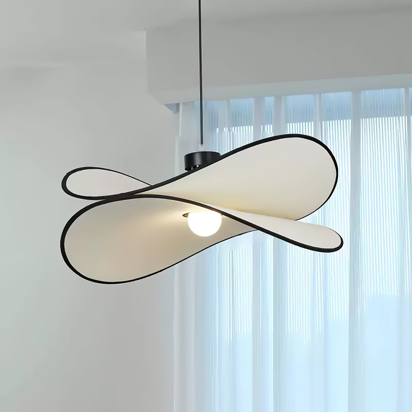 LED Pendant Light Fixture - Modern Industrial Design - Adjustable Height - Ideal for Kitchen, Dining Room & Living Spaces