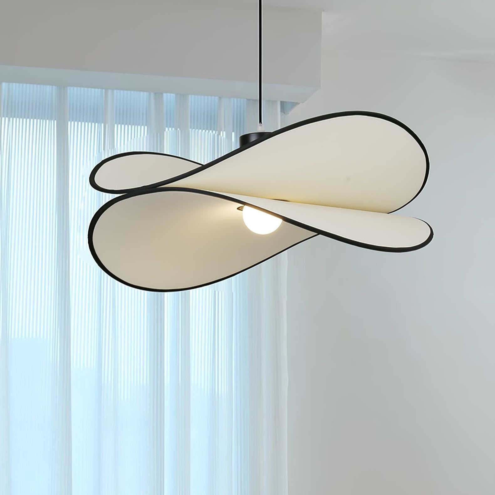 LED Pendant Light Fixture - Modern Industrial Design - Adjustable Height - Ideal for Kitchen, Dining Room & Living Spaces