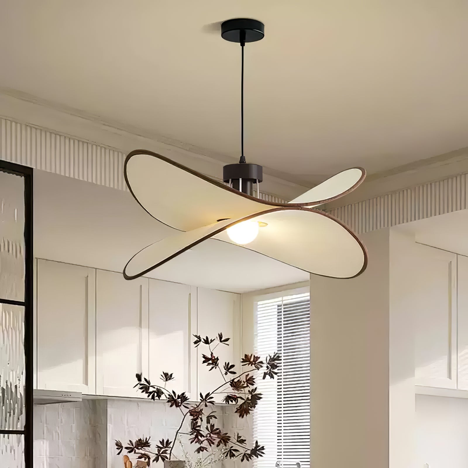 LED Pendant Light Fixture - Modern Industrial Design - Adjustable Height - Ideal for Kitchen, Dining Room & Living Spaces