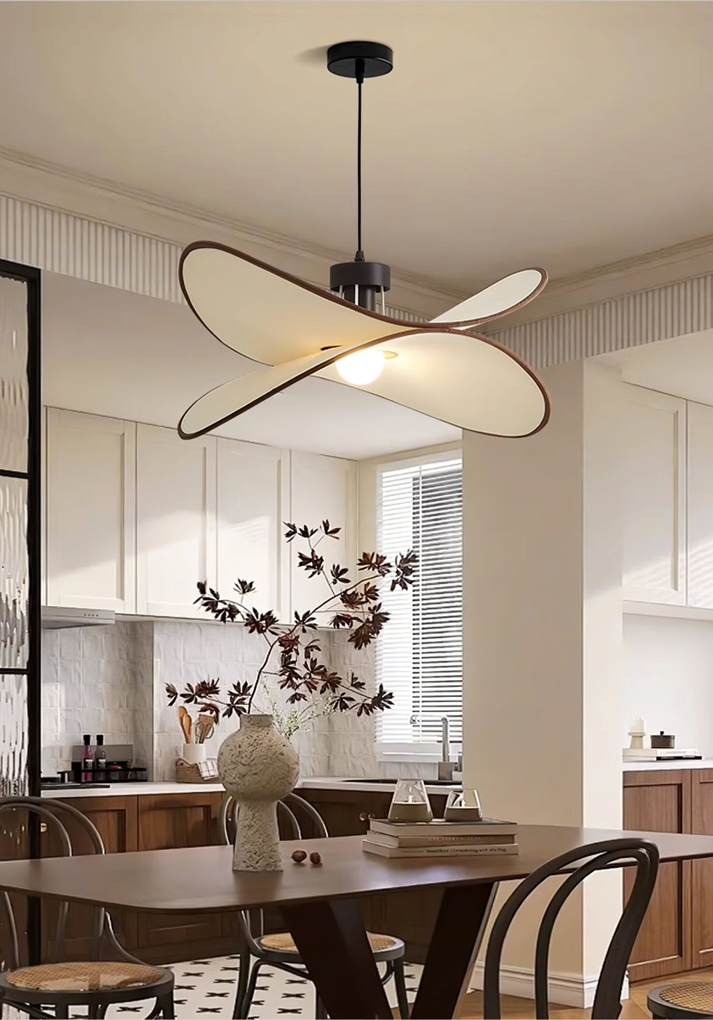 LED Pendant Light Fixture - Modern Industrial Design - Adjustable Height - Ideal for Kitchen, Dining Room & Living Spaces