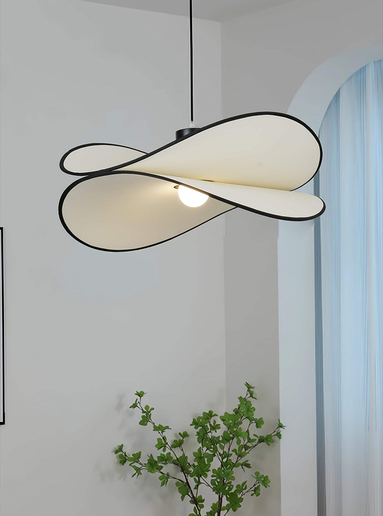 LED Pendant Light Fixture - Modern Industrial Design - Adjustable Height - Ideal for Kitchen, Dining Room & Living Spaces