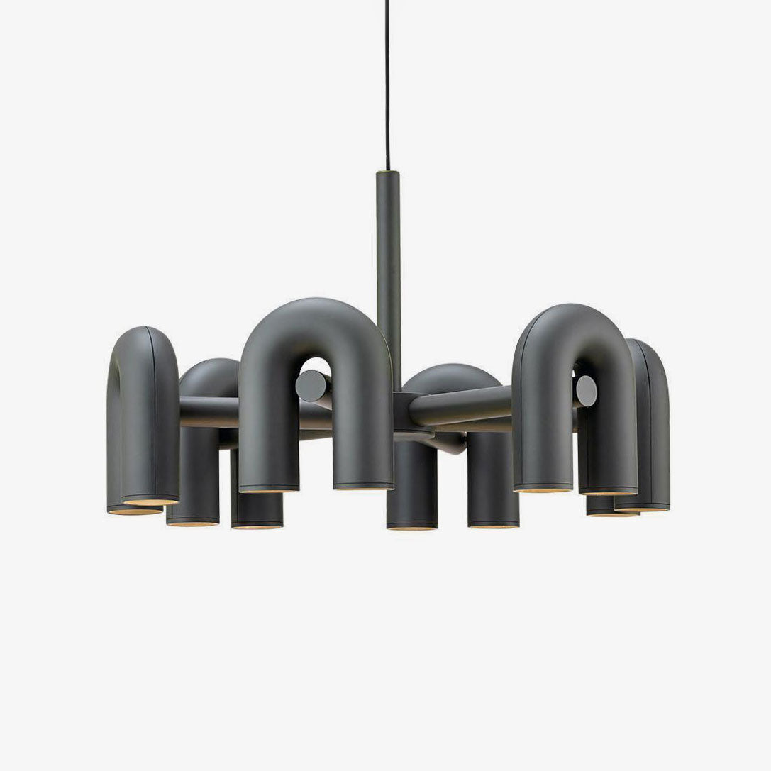 U-Shape LED Chandelier | Adjustable, Multi-Head Design for Modern Indoor Spaces