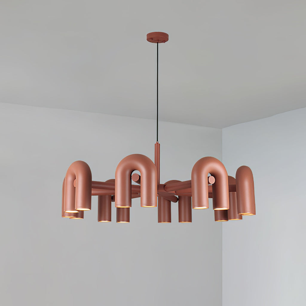 U-Shape LED Chandelier | Adjustable, Multi-Head Design for Modern Indoor Spaces