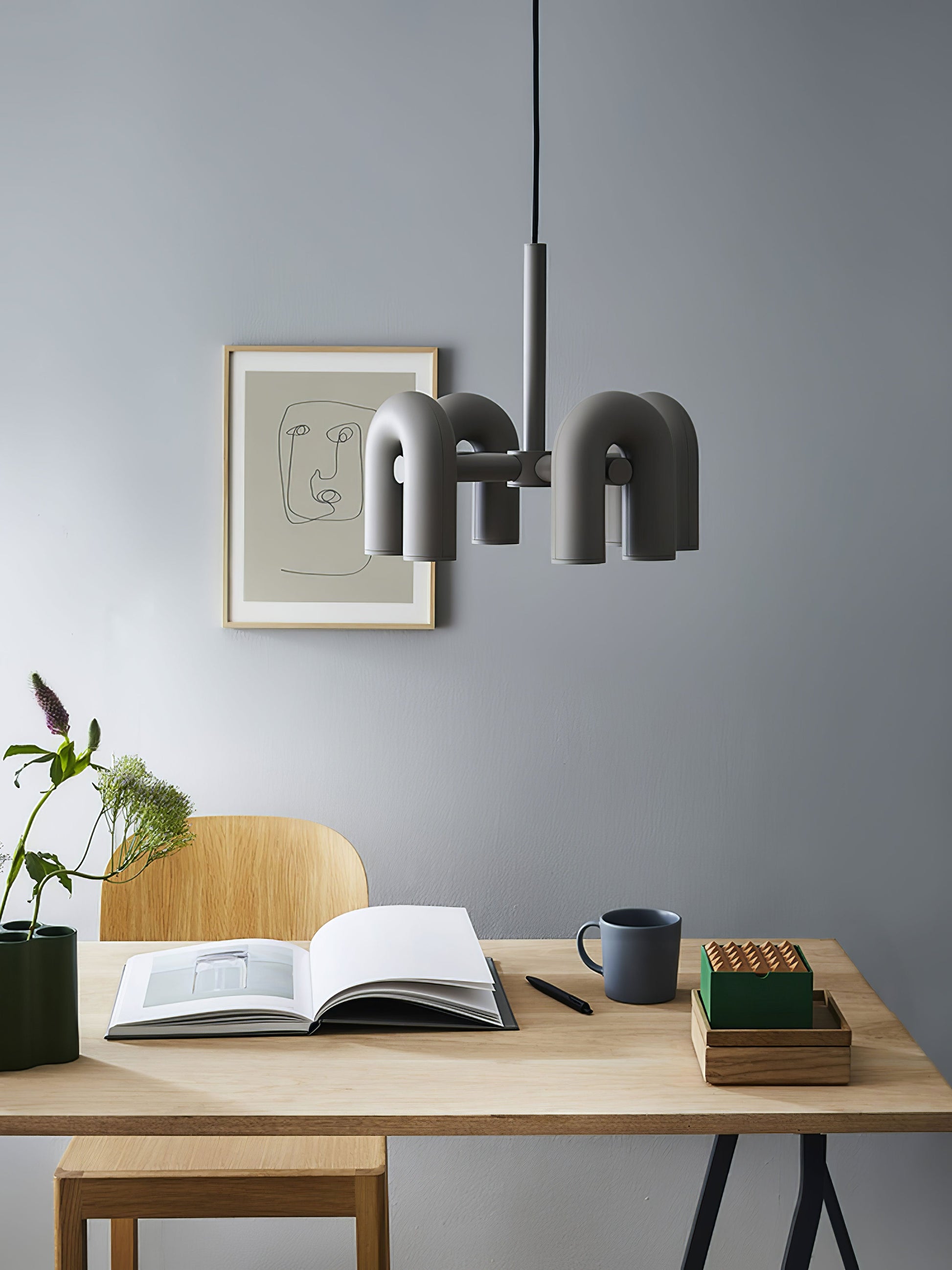 U-Shape LED Chandelier | Adjustable, Multi-Head Design for Modern Indoor Spaces