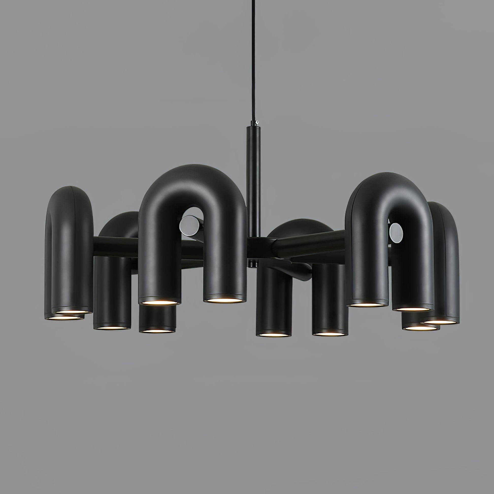U-Shape LED Chandelier | Adjustable, Multi-Head Design for Modern Indoor Spaces