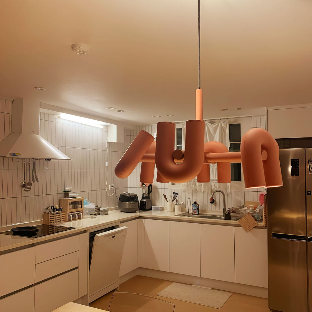 U-Shape LED Chandelier | Adjustable, Multi-Head Design for Modern Indoor Spaces
