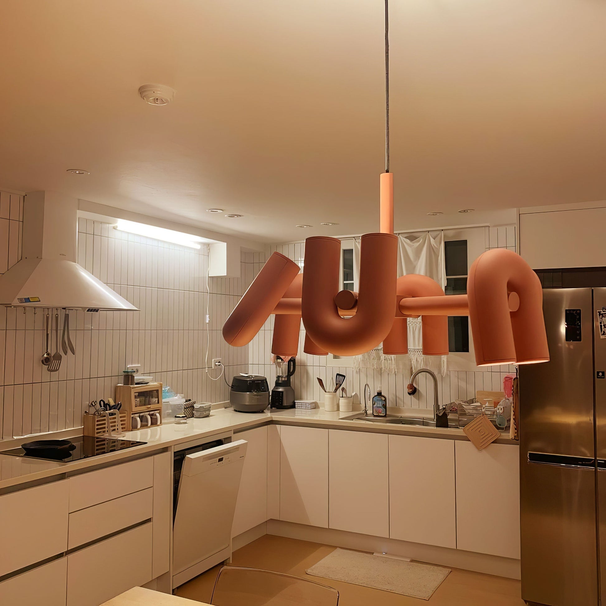 U-Shape LED Chandelier | Adjustable, Multi-Head Design for Modern Indoor Spaces