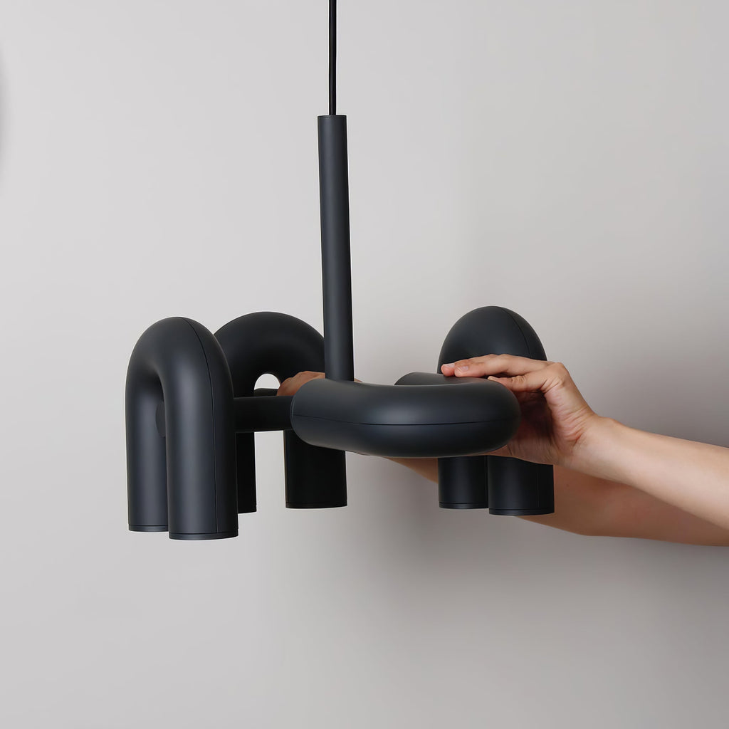 U-Shape LED Chandelier | Adjustable, Multi-Head Design for Modern Indoor Spaces