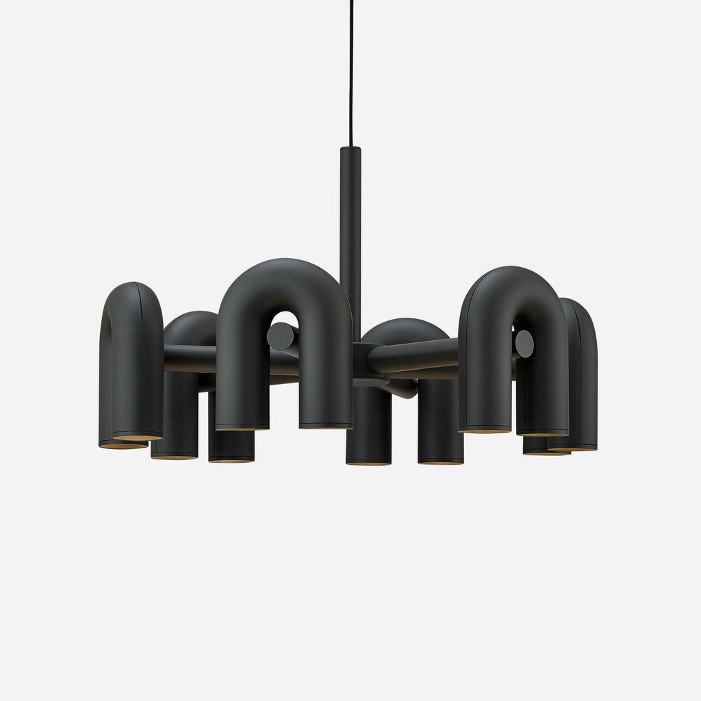 U-Shape LED Chandelier | Adjustable, Multi-Head Design for Modern Indoor Spaces