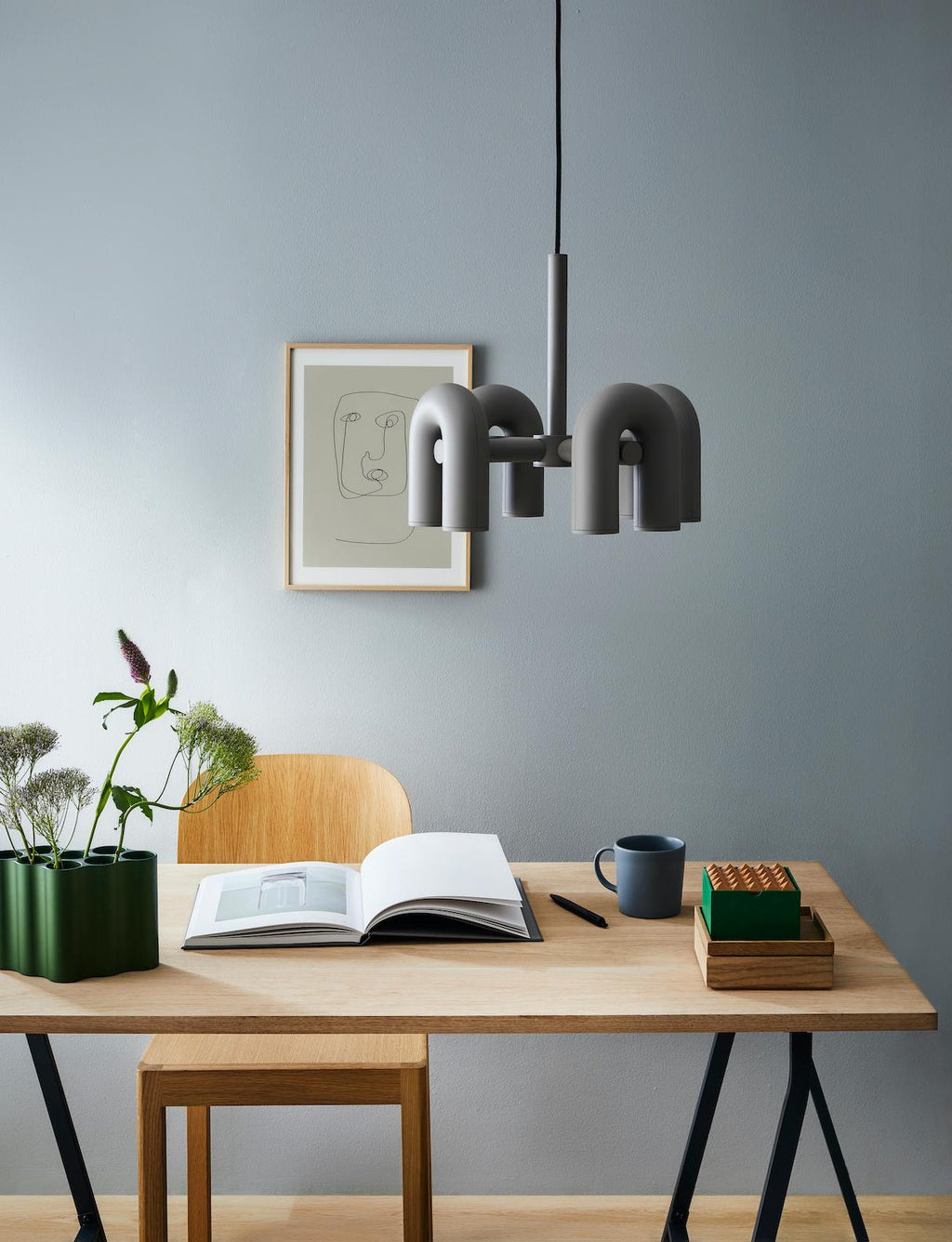 U-Shape LED Chandelier | Adjustable, Multi-Head Design for Modern Indoor Spaces