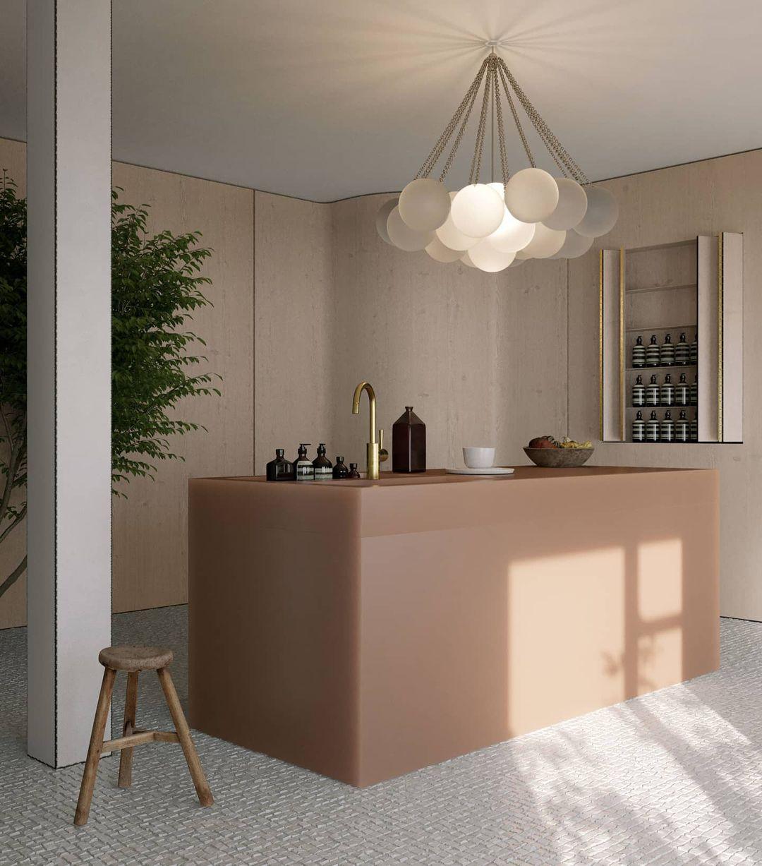 LED Bubble Chandelier Light Fixture - Modern Round Pendant for Dining Room & Living Room Decor