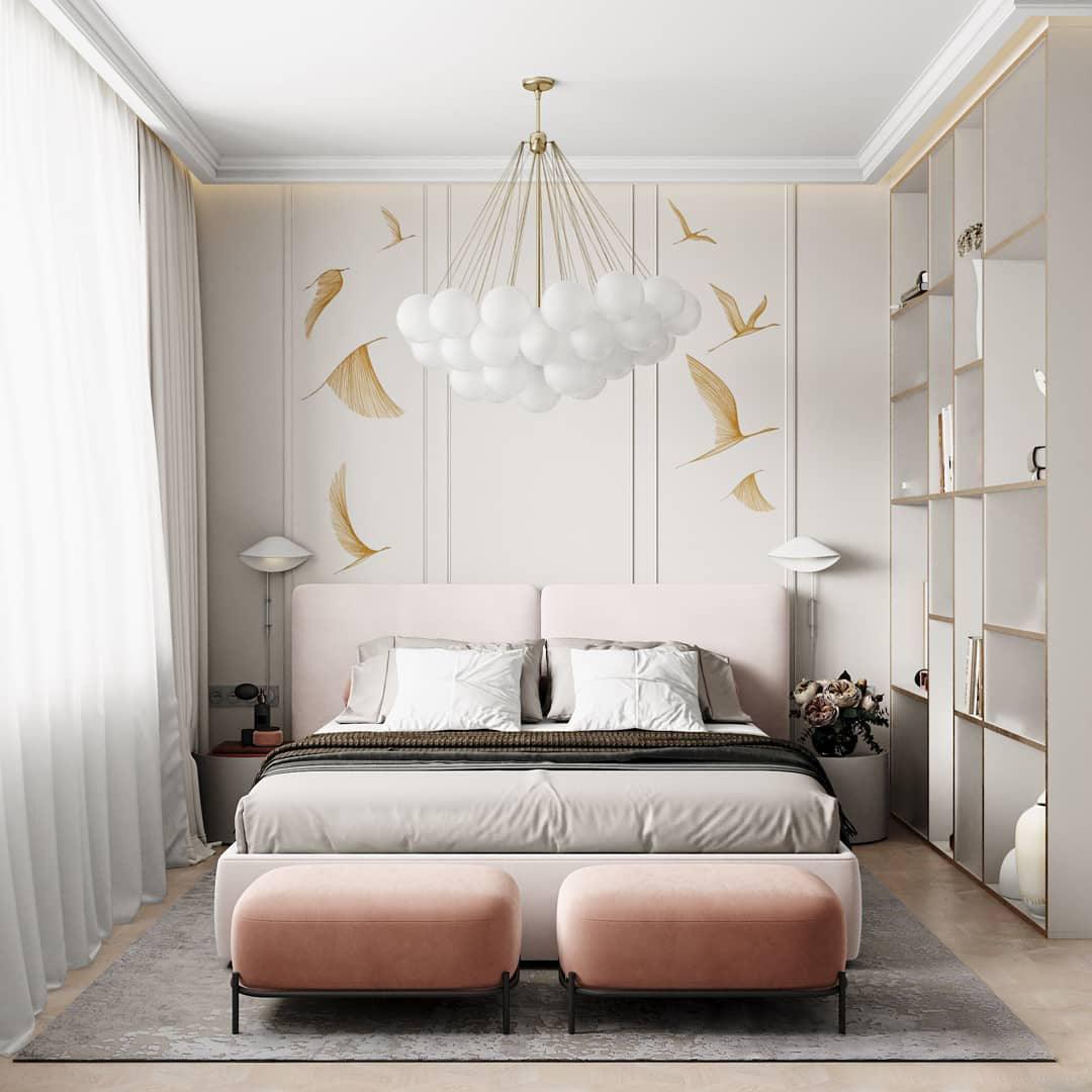 LED Bubble Chandelier Light Fixture - Modern Round Pendant for Dining Room & Living Room Decor