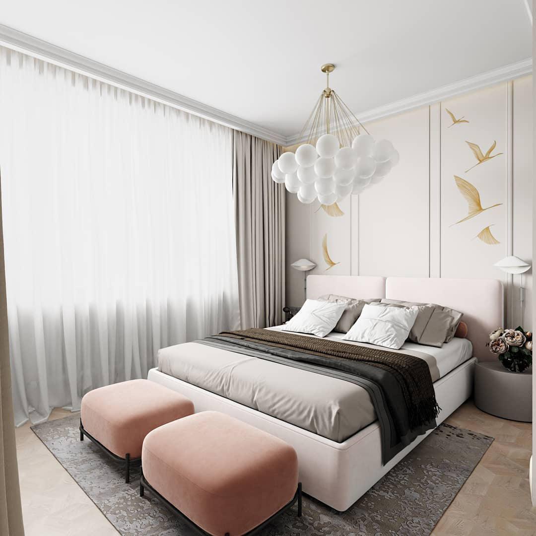 LED Bubble Chandelier Light Fixture - Modern Round Pendant for Dining Room & Living Room Decor