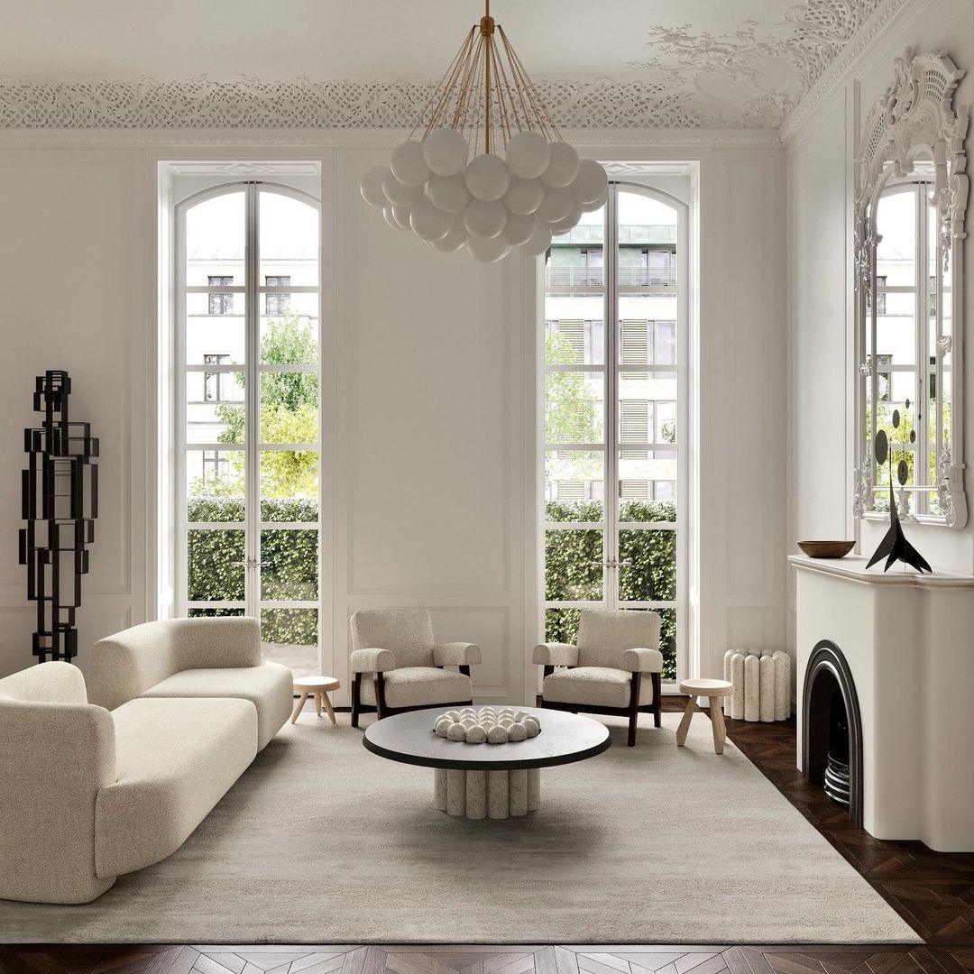 LED Bubble Chandelier Light Fixture - Modern Round Pendant for Dining Room & Living Room Decor