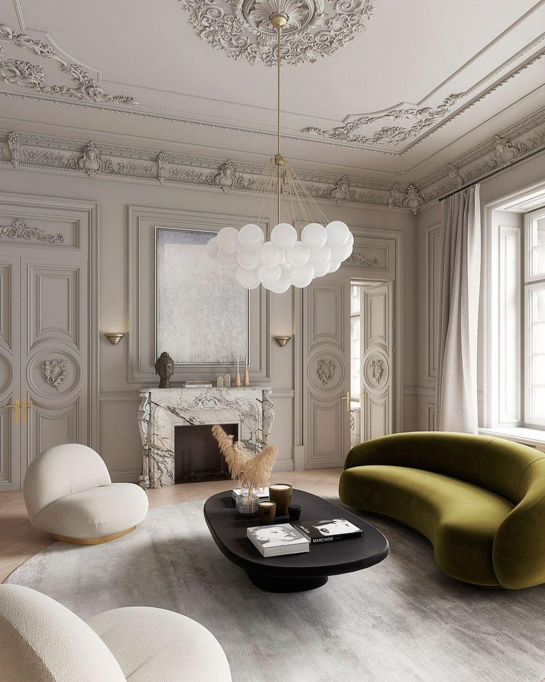 LED Bubble Chandelier Light Fixture - Modern Round Pendant for Dining Room & Living Room Decor