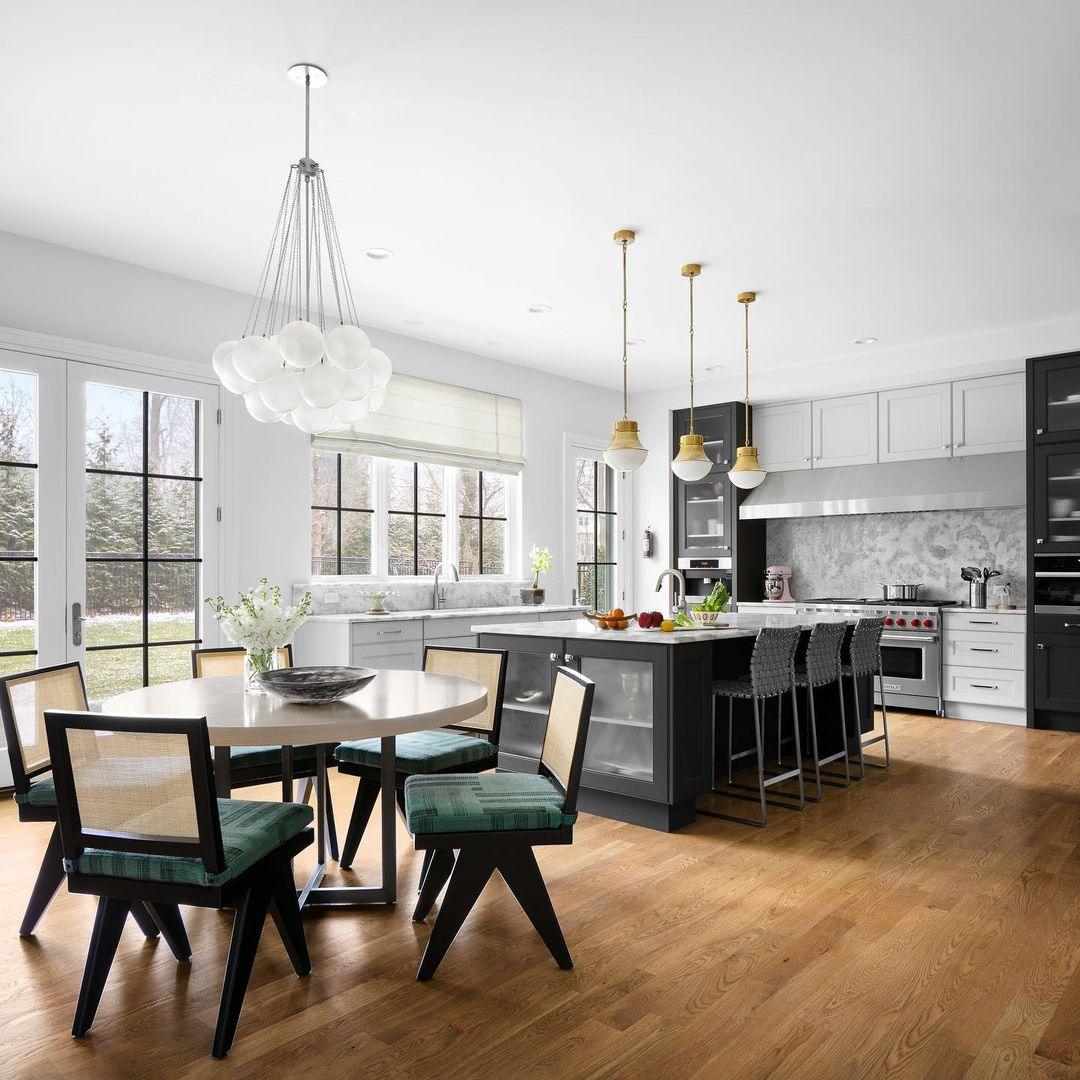 LED Bubble Chandelier Light Fixture - Modern Round Pendant for Dining Room & Living Room Decor