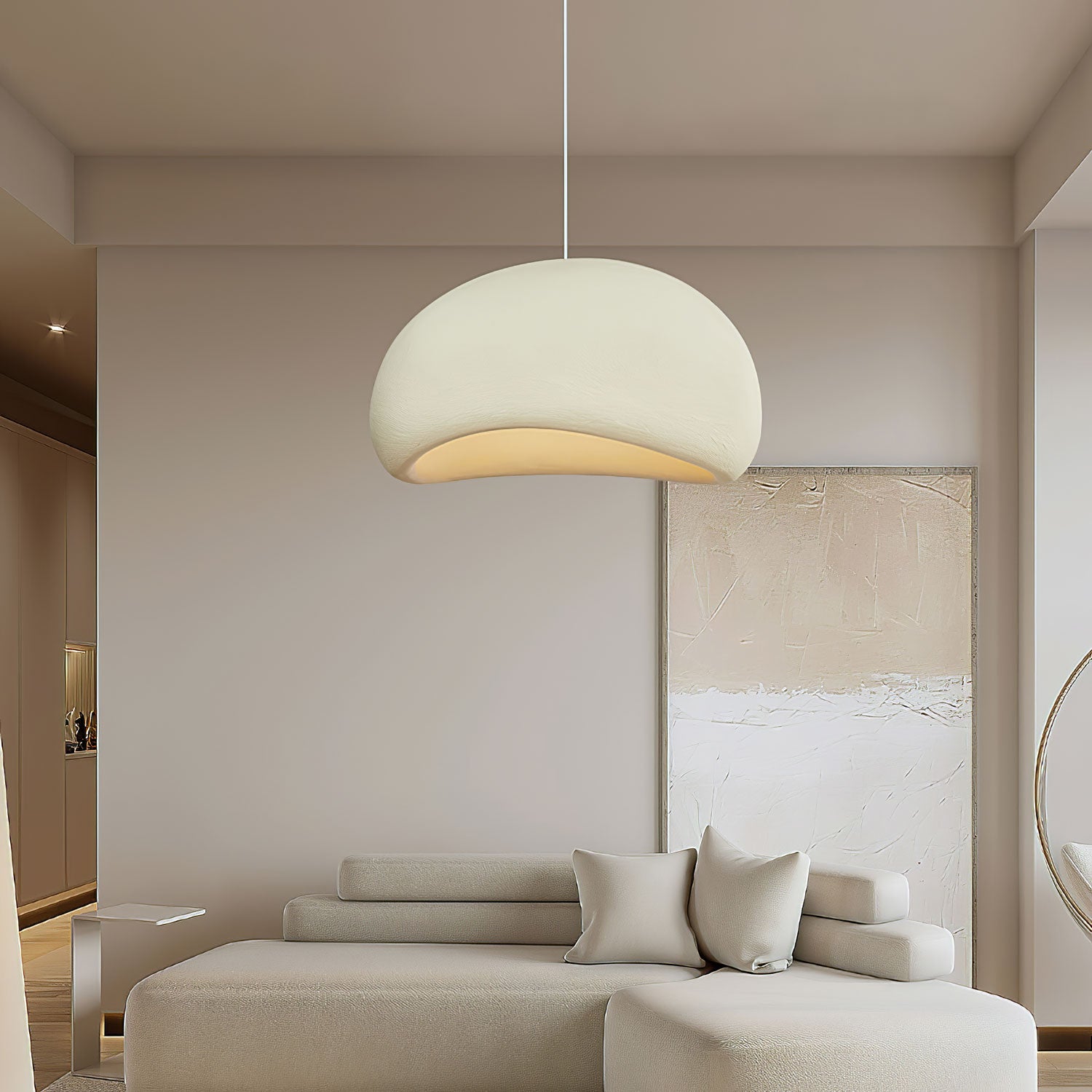 LED Cloud Pendant Light - Modern White Fixture for Living Room & Dining Room Lighting