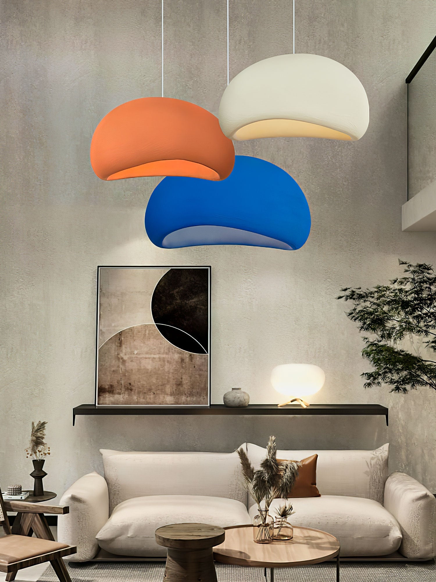 LED Cloud Pendant Light - Modern White Fixture for Living Room & Dining Room Lighting