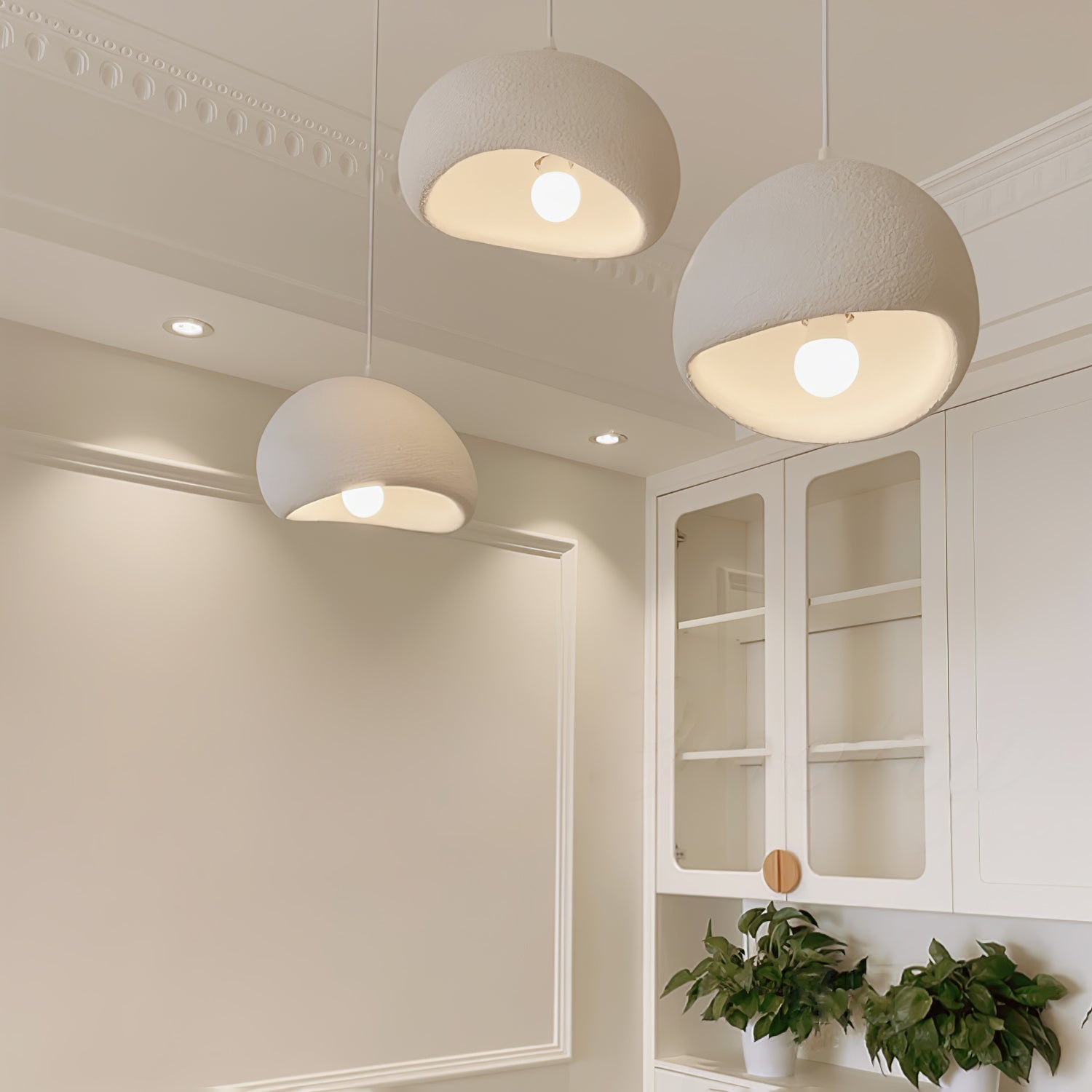 LED Cloud Pendant Light - Modern White Fixture for Living Room & Dining Room Lighting