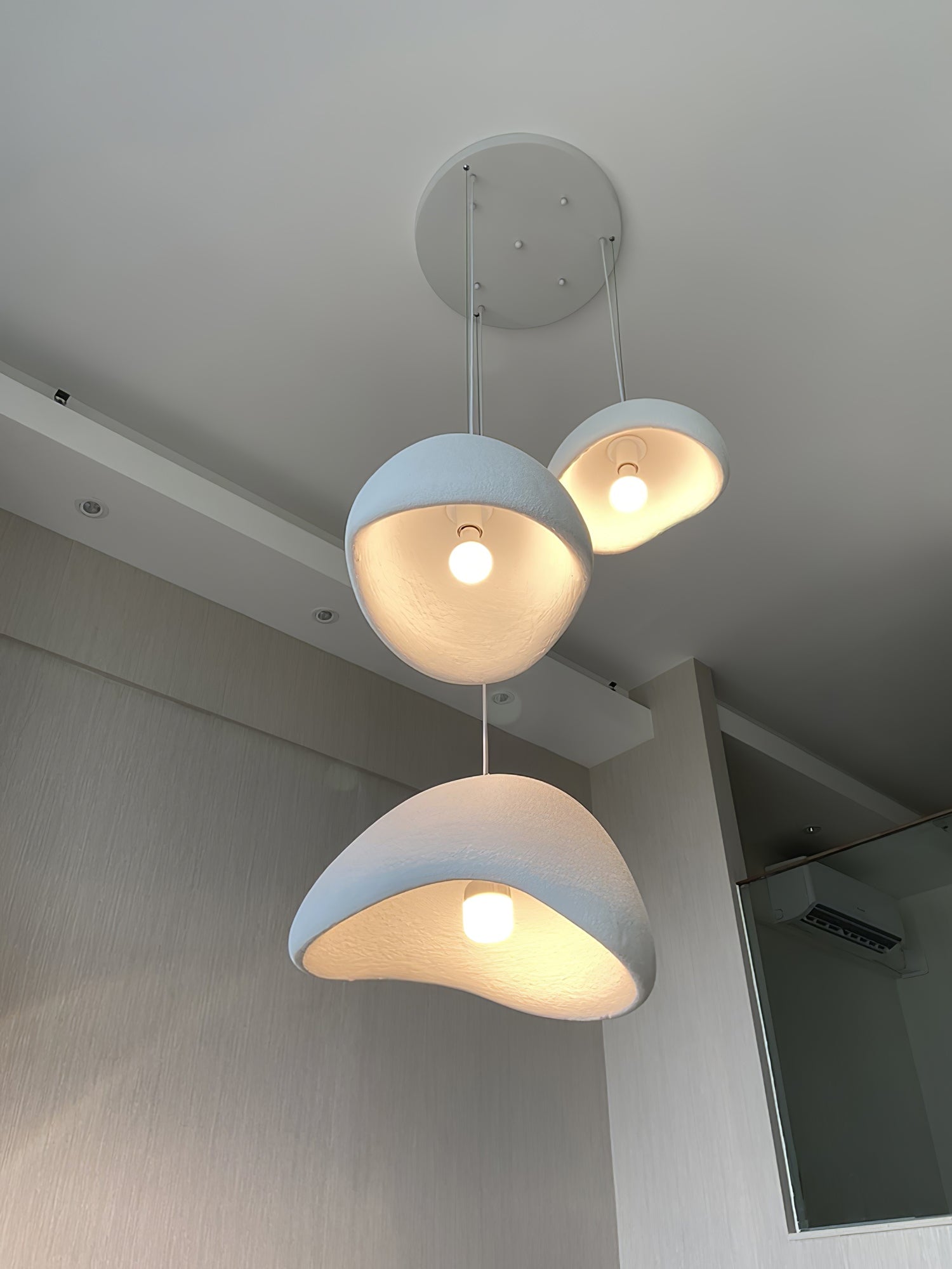 LED Cloud Pendant Light - Modern White Fixture for Living Room & Dining Room Lighting