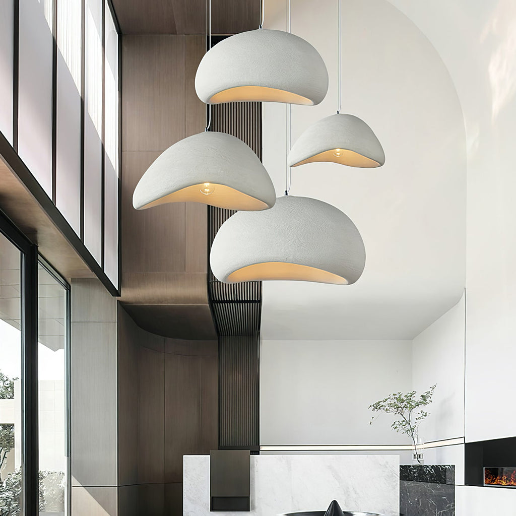 LED Cloud Pendant Light - Modern White Fixture for Living Room & Dining Room Lighting