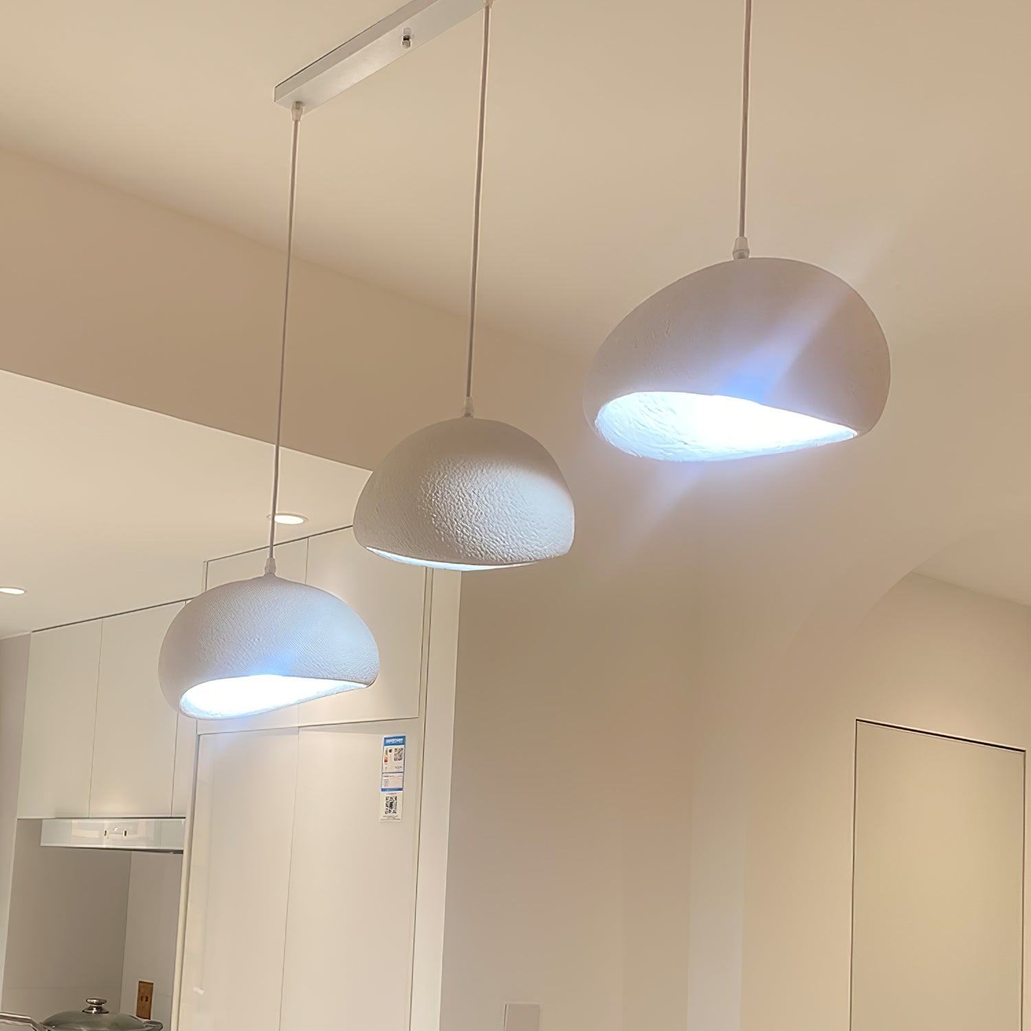 LED Cloud Pendant Light - Modern White Fixture for Living Room & Dining Room Lighting