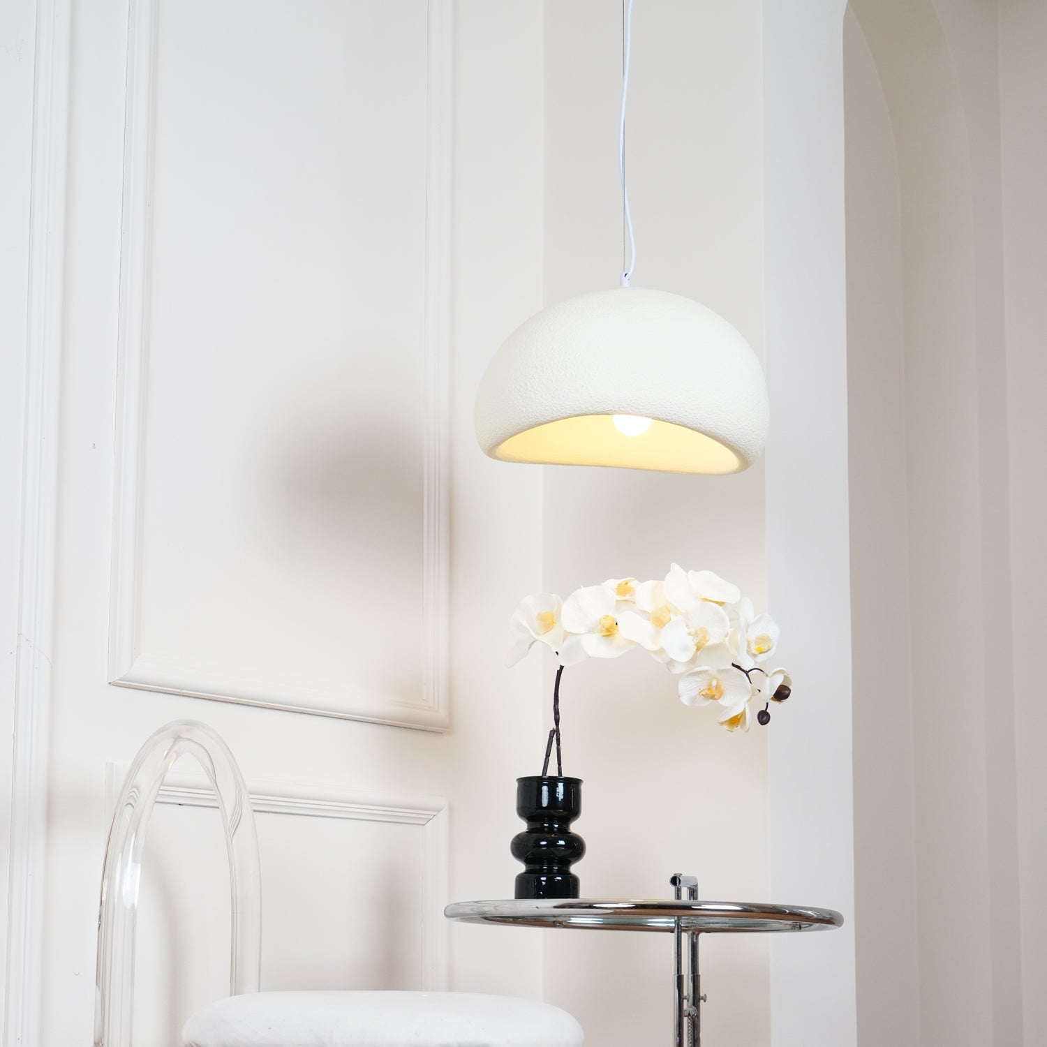 LED Cloud Pendant Light - Modern White Fixture for Living Room & Dining Room Lighting