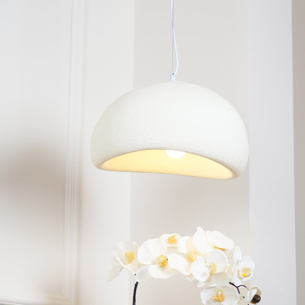 LED Cloud Pendant Light - Modern White Fixture for Living Room & Dining Room Lighting