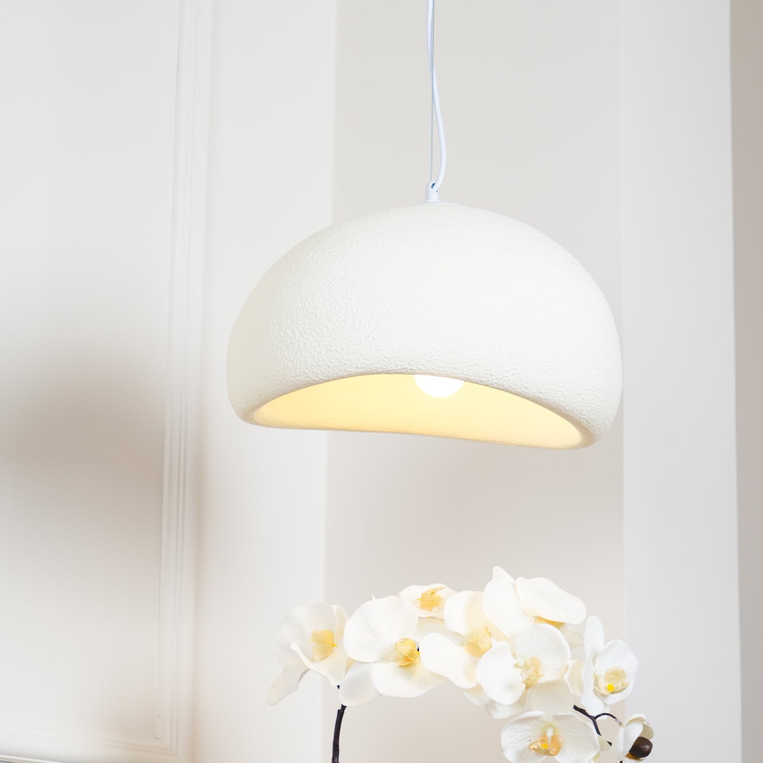 LED Cloud Pendant Light - Modern White Fixture for Living Room & Dining Room Lighting