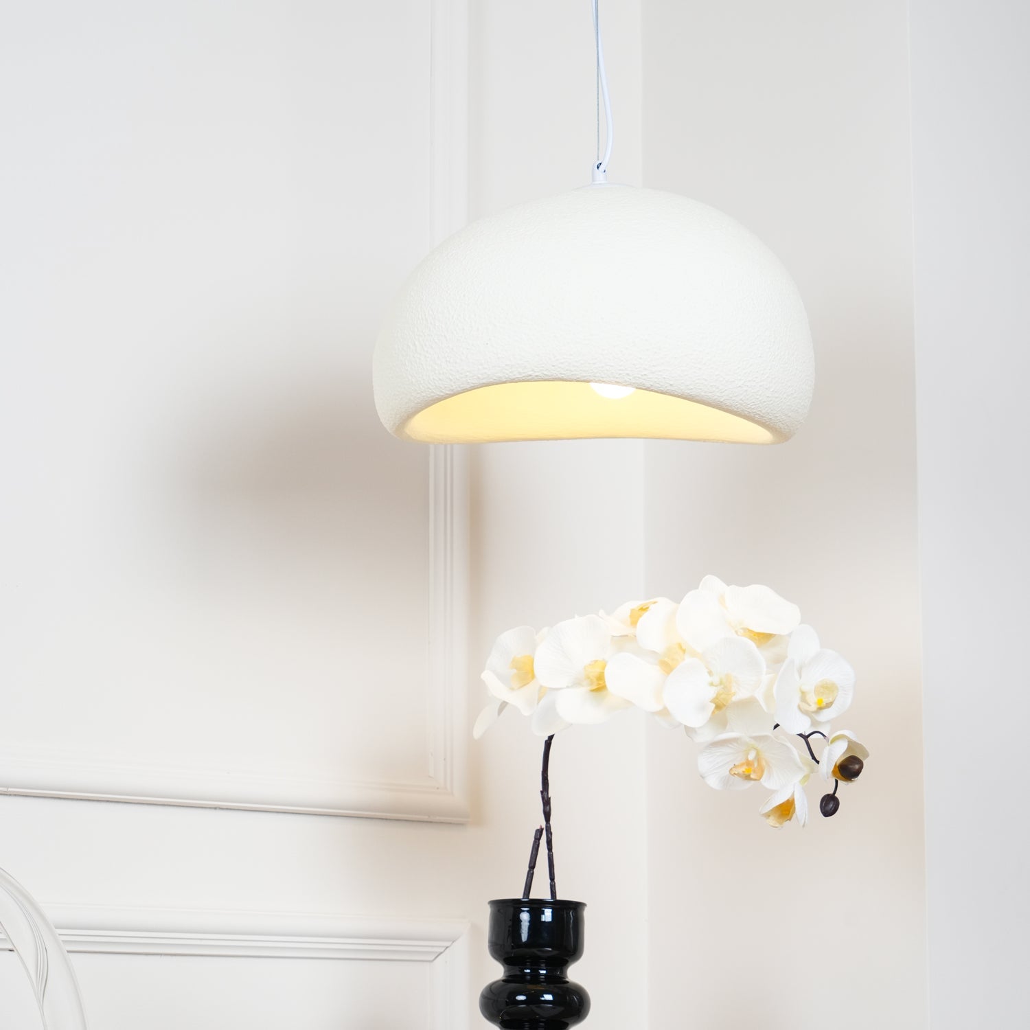 LED Cloud Pendant Light - Modern White Fixture for Living Room & Dining Room Lighting