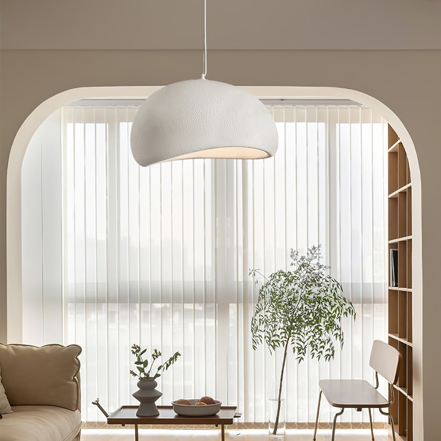 LED Swag Light Fixture - Adjustable Hanging Pendant for Living Room, Bedroom & Dining Room Lighting