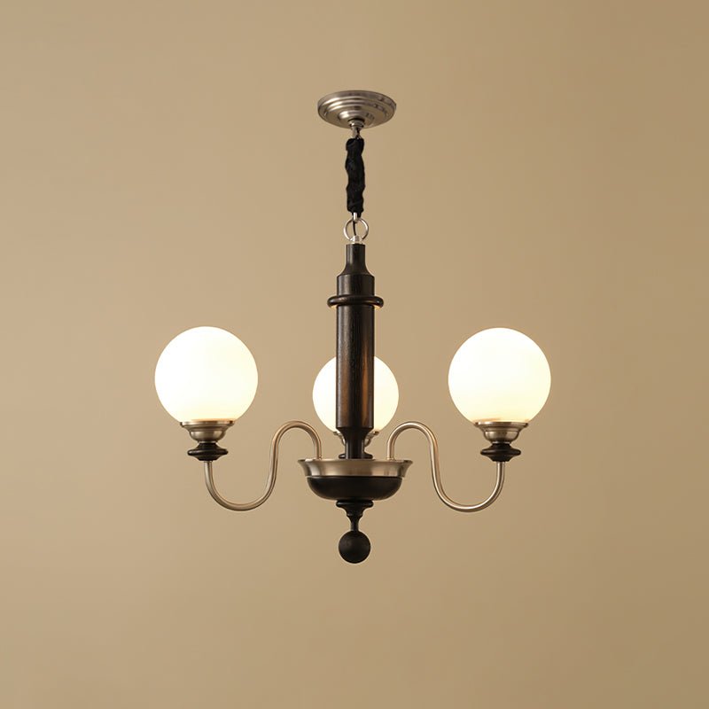 Colonial Grace Chandelier - Vintage 5-Light Hanging Fixture for Dining Room & Entryway Lighting