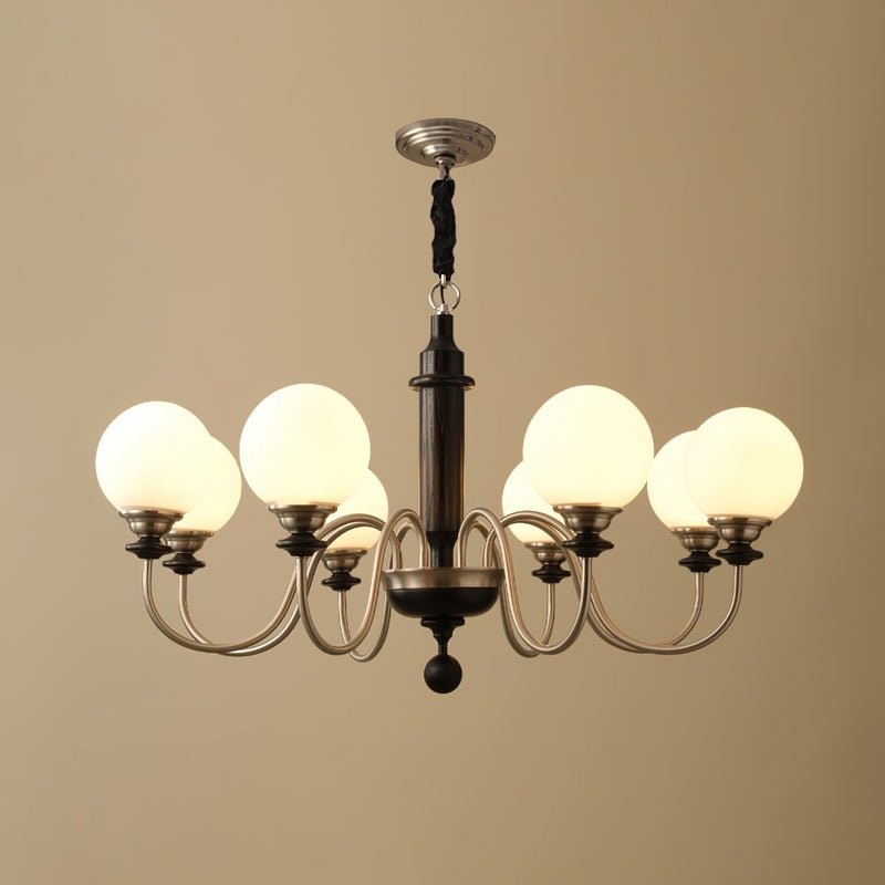 Colonial Grace Chandelier - Vintage 5-Light Hanging Fixture for Dining Room & Entryway Lighting