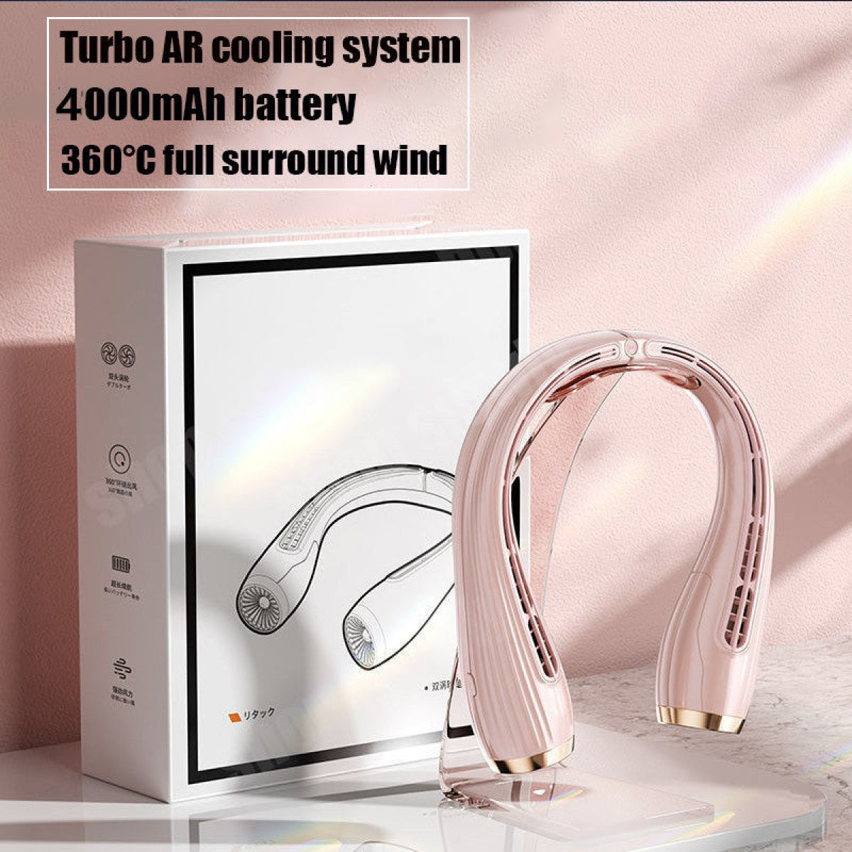 Comfortable Bladeless Neck Fan | Hands-Free, Rechargeable, and Ultra-Quiet Cooling Solution