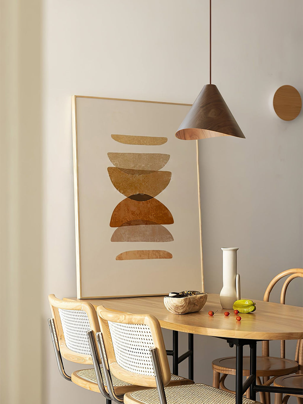 LED Conical Pendant Light Fixture - Modern Design for Kitchen Island & Dining Room Lighting