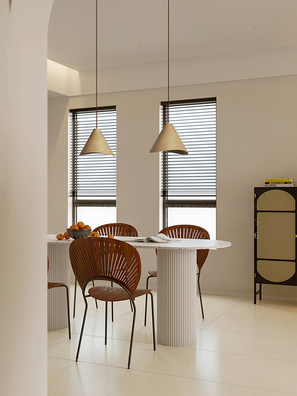 LED Conical Pendant Light Fixture - Modern Design for Kitchen Island & Dining Room Lighting