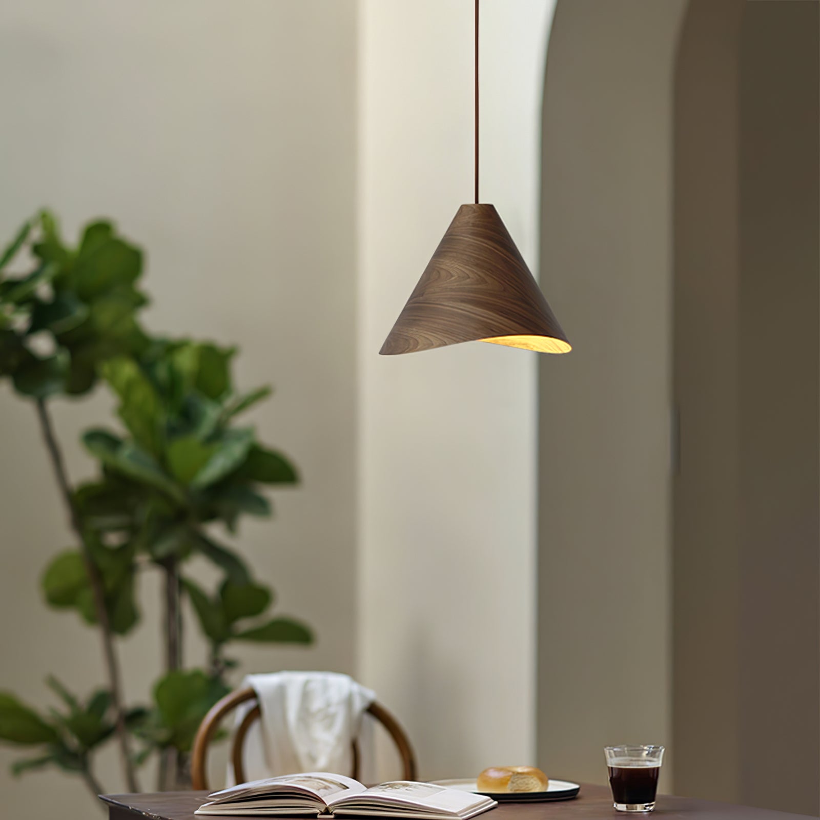 LED Conical Pendant Light Fixture - Modern Design for Kitchen Island & Dining Room Lighting