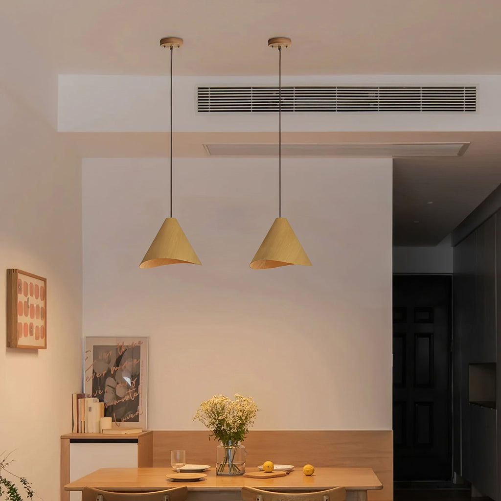 LED Conical Pendant Light Fixture - Modern Design for Kitchen Island & Dining Room Lighting