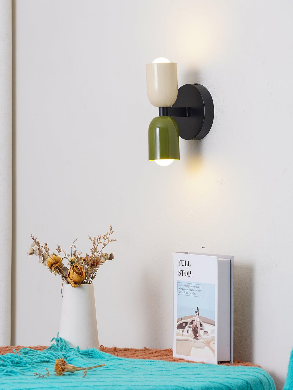 Double Wall Lamp | LED, Metal Construction & Adjustable Upward/Downward Light for Indoor Use