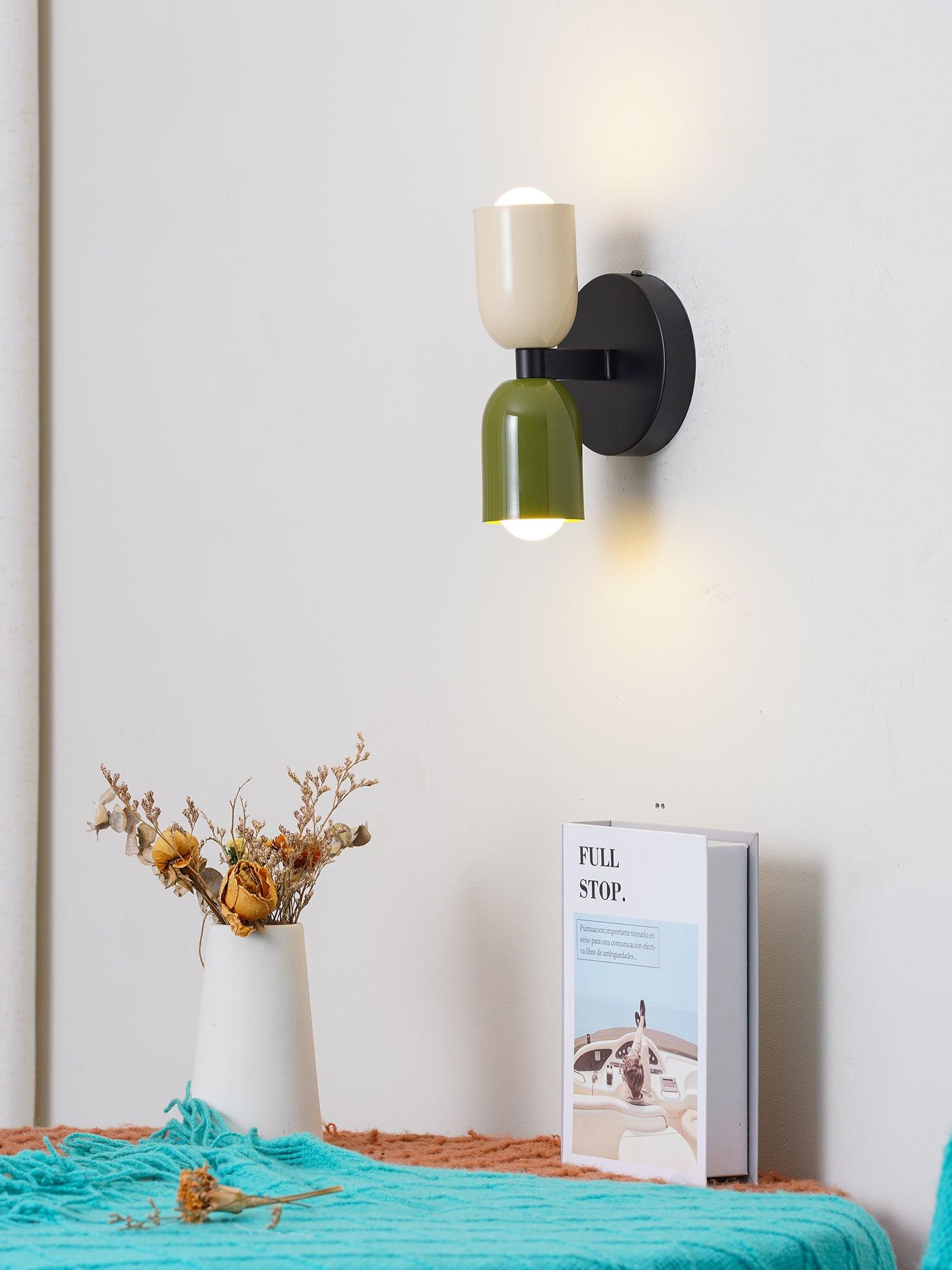 Double Wall Lamp | LED, Metal Construction & Adjustable Upward/Downward Light for Indoor Use