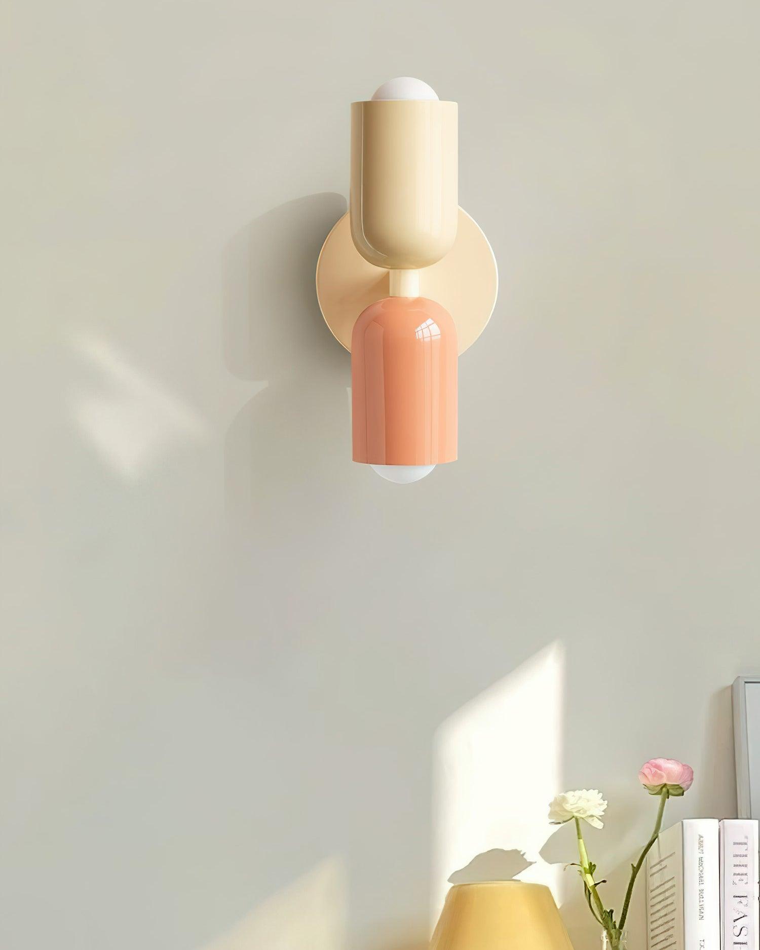 Double Wall Lamp | LED, Metal Construction & Adjustable Upward/Downward Light for Indoor Use