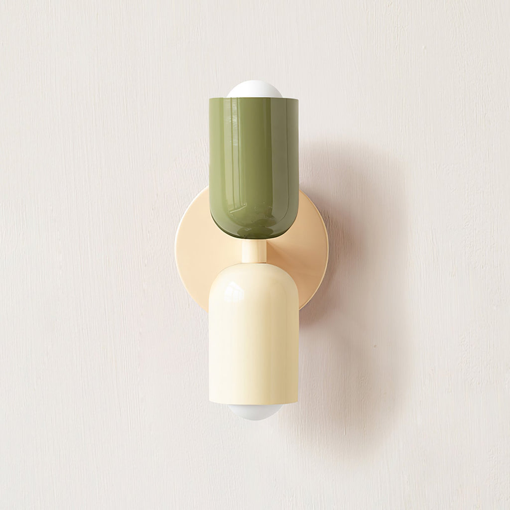 Double Wall Lamp | LED, Metal Construction & Adjustable Upward/Downward Light for Indoor Use