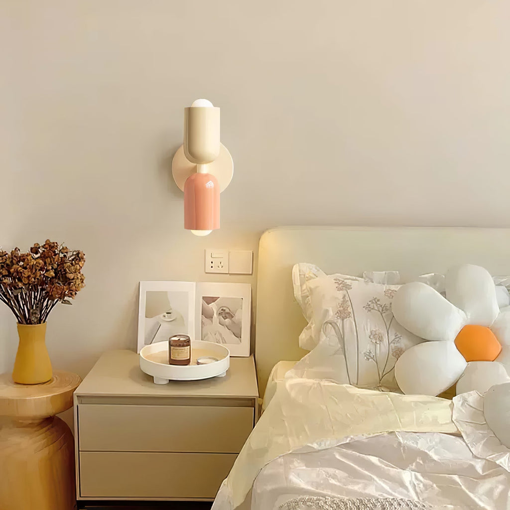 Double Wall Lamp | LED, Metal Construction & Adjustable Upward/Downward Light for Indoor Use