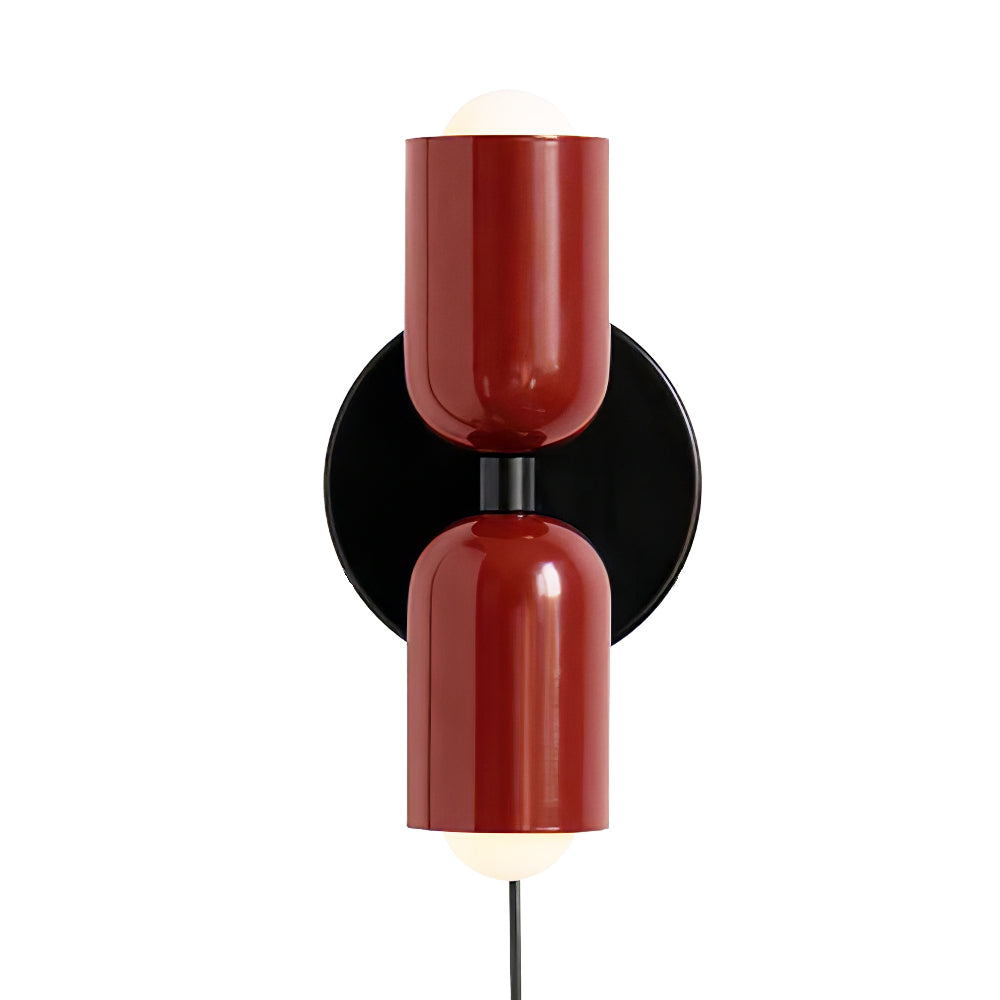 Double Wall Lamp | LED, Metal Construction & Adjustable Upward/Downward Light for Indoor Use