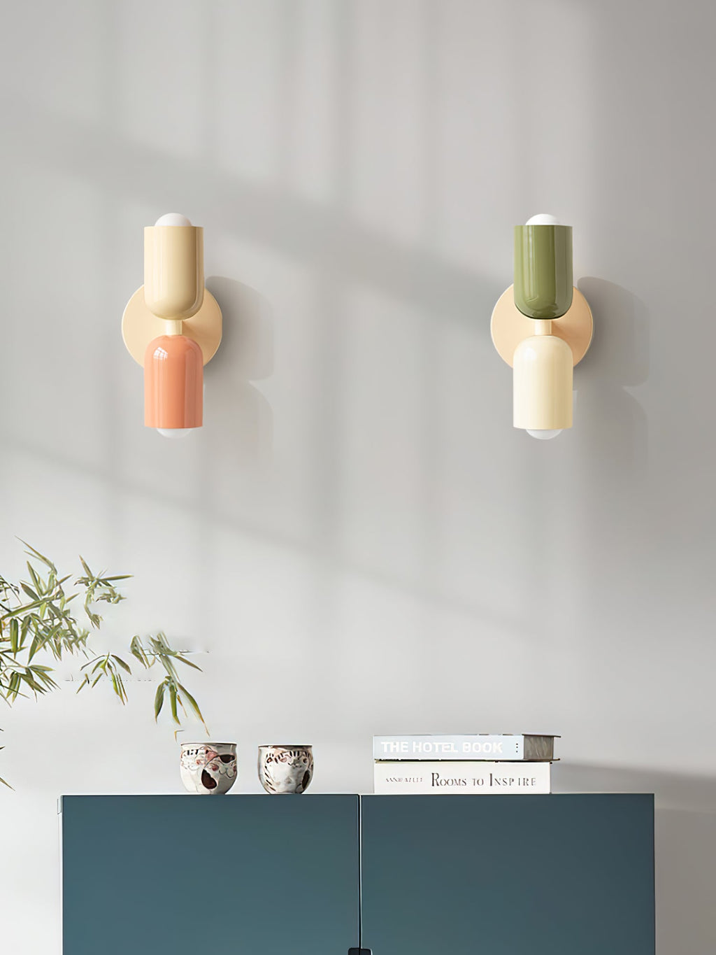 Double Wall Lamp | LED, Metal Construction & Adjustable Upward/Downward Light for Indoor Use