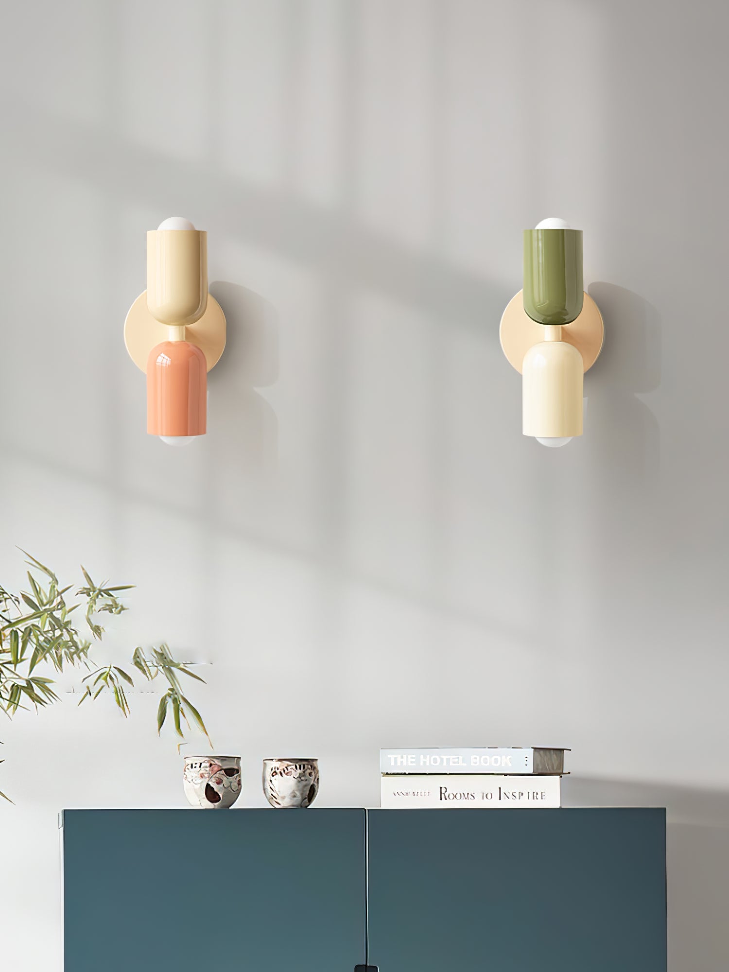 Double Wall Lamp | LED, Metal Construction & Adjustable Upward/Downward Light for Indoor Use