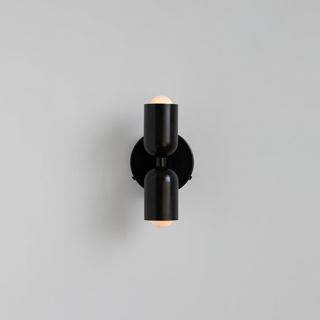 Double Wall Lamp | LED, Metal Construction & Adjustable Upward/Downward Light for Indoor Use