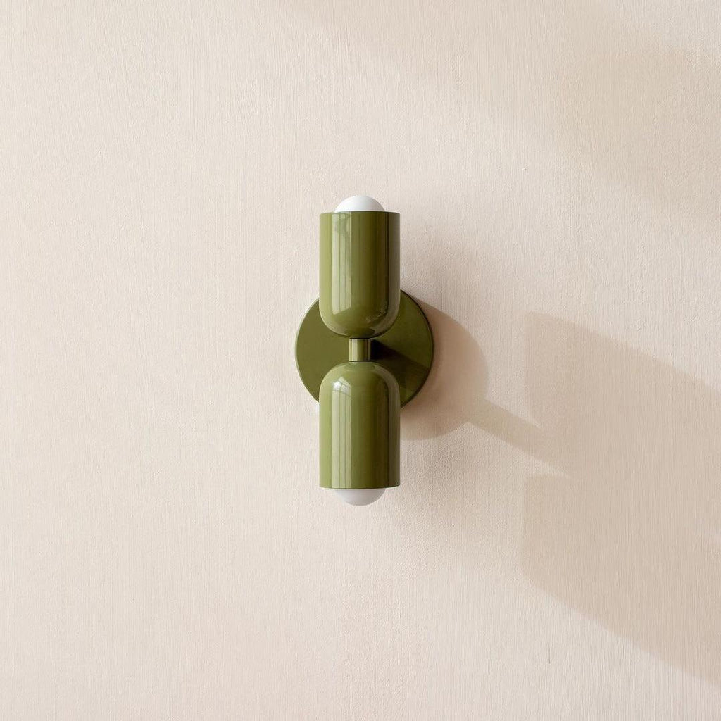 Double Wall Lamp | LED, Metal Construction & Adjustable Upward/Downward Light for Indoor Use