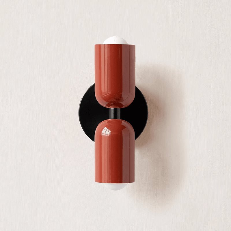 Double Wall Lamp | LED, Metal Construction & Adjustable Upward/Downward Light for Indoor Use